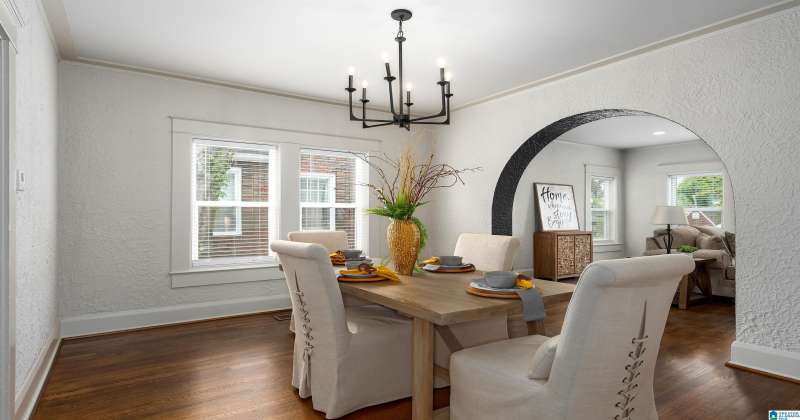 This dining room is perfect for all the holiday dinners.